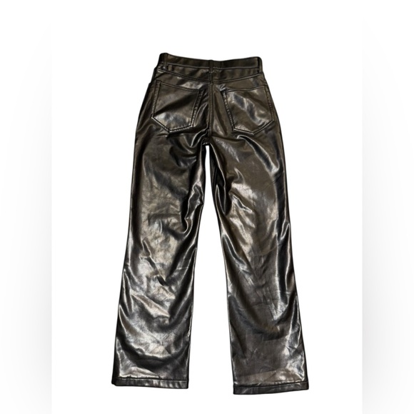 Abercrombie‎ and Fitch Vegan Leather 90s Straight Ultra High Rise Size 26/2 xs - Picture 7 of 11